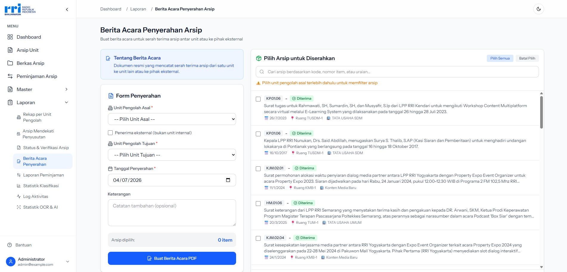 Reports & PDF Export